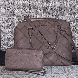 Michael Kors purse and matching wallet